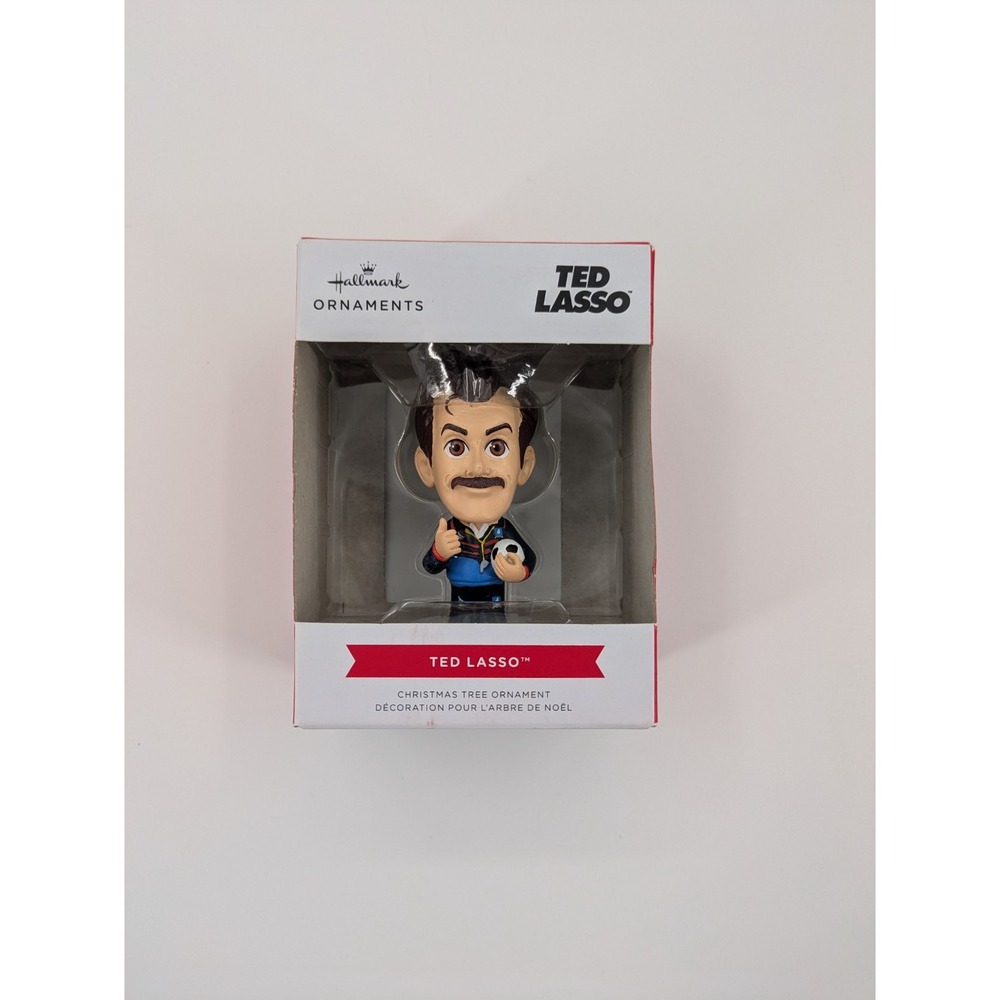 Hallmark Ted Lasso Ornament - Blue, Red, Black, Beige